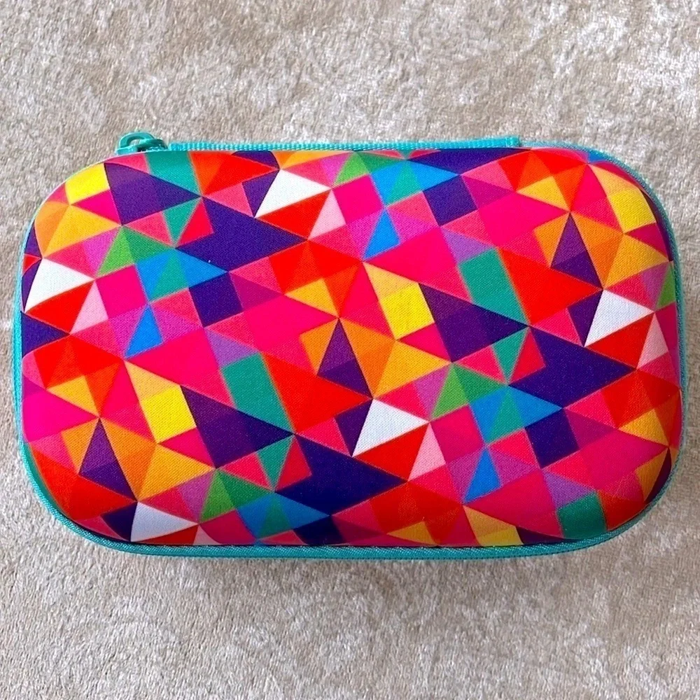 Brand New Lisa Frank Sticker Pad w/ Play Scenes & Zip-It Geometric Pencil Pouch